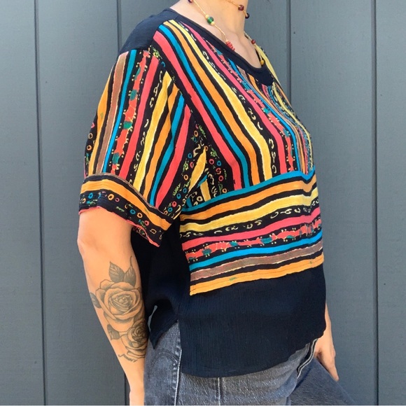 SOLD!!Vintage First Class floral layered top Sz M - Picture 2 of 4